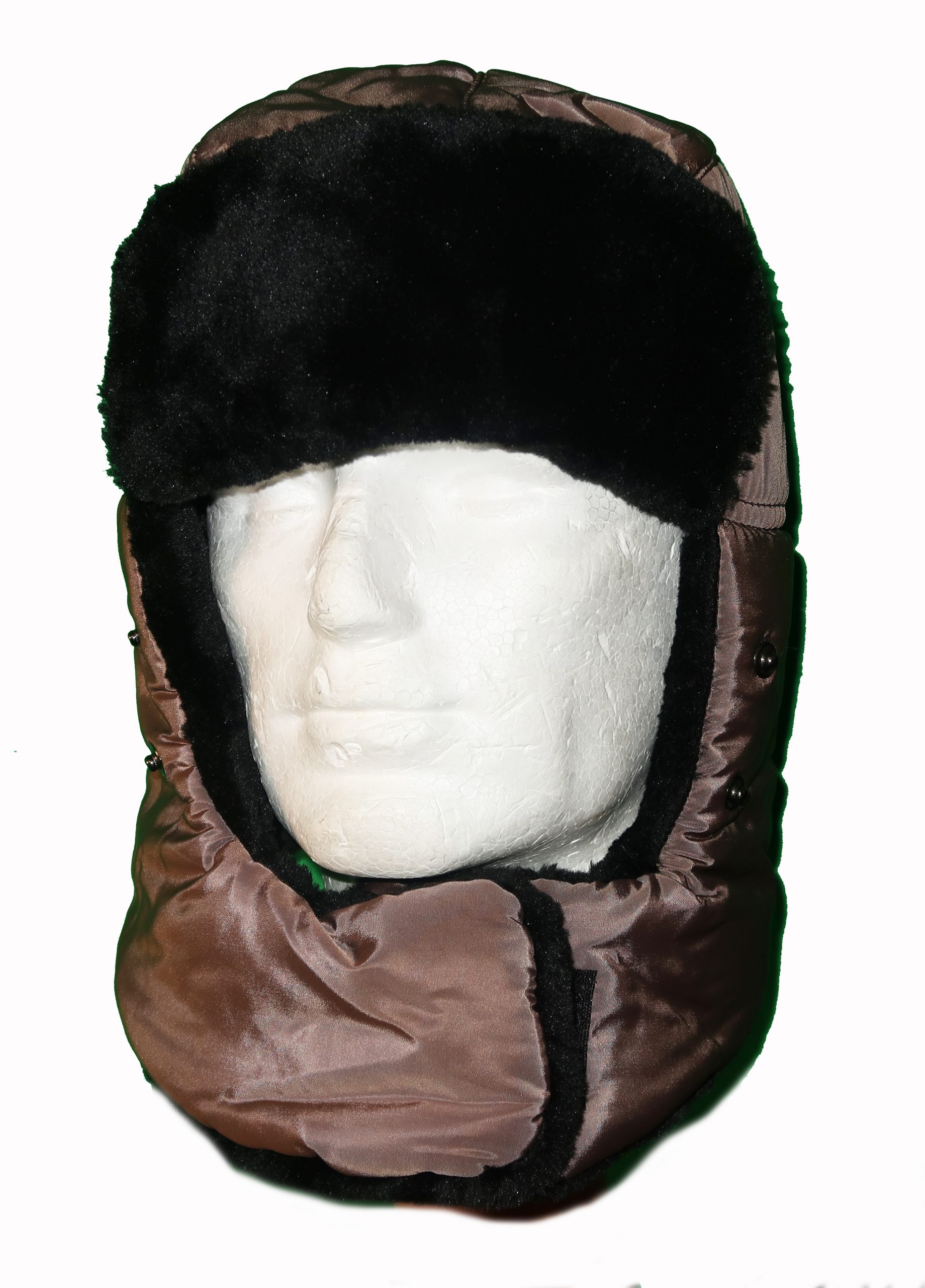 Mocha Trapper Hat with removable mask - Hatman